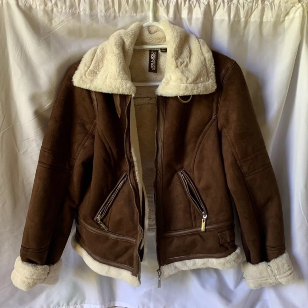 JOUJOU FUR-LINED SUEDE JACKET